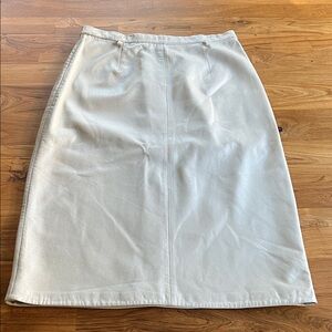 Siena Studio Off-White leather  Pencil Skirt